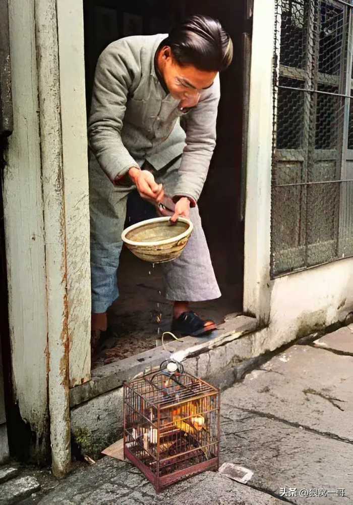 珍贵历史照片修复，1949年左右广州市的市井生活影像