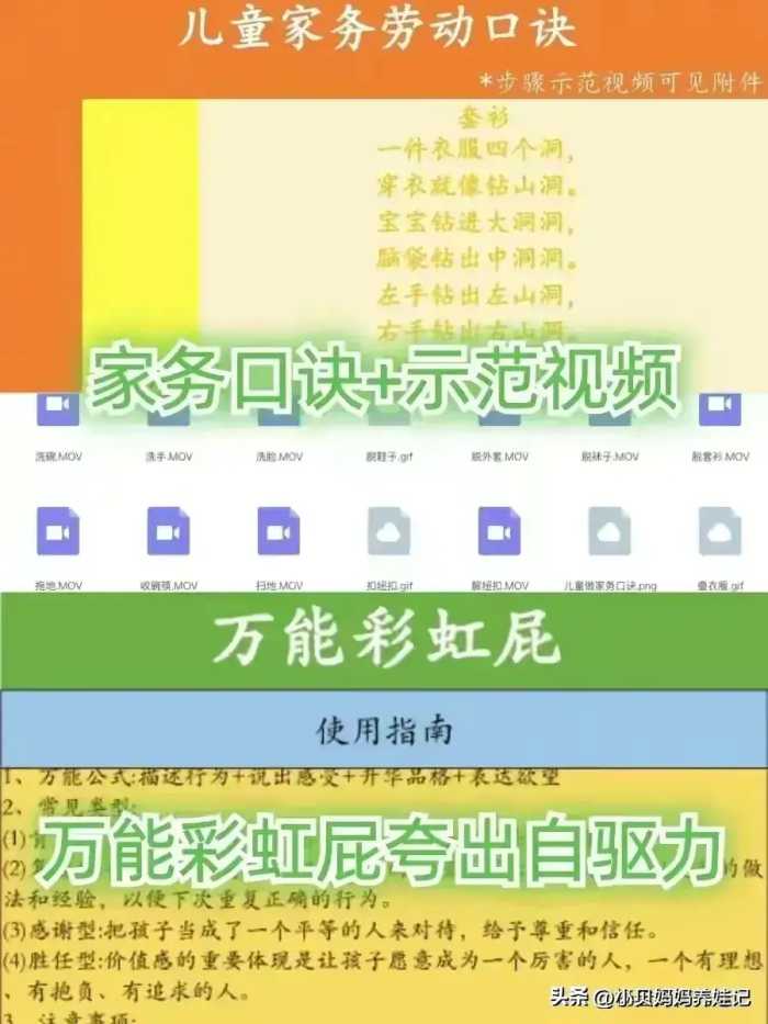 惯子如杀子！人民日报给的：儿童家务年龄对照表